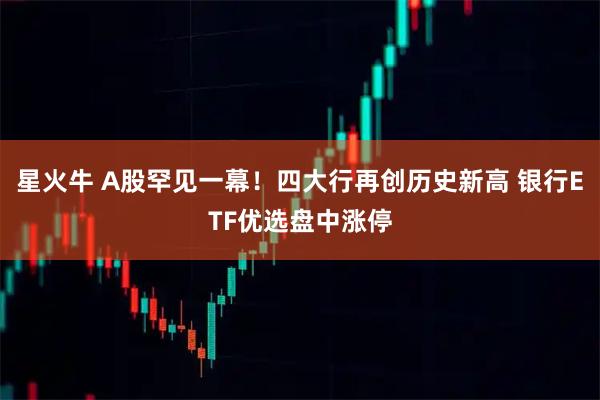 星火牛 A股罕见一幕！四大行再创历史新高 银行ETF优选盘中涨停