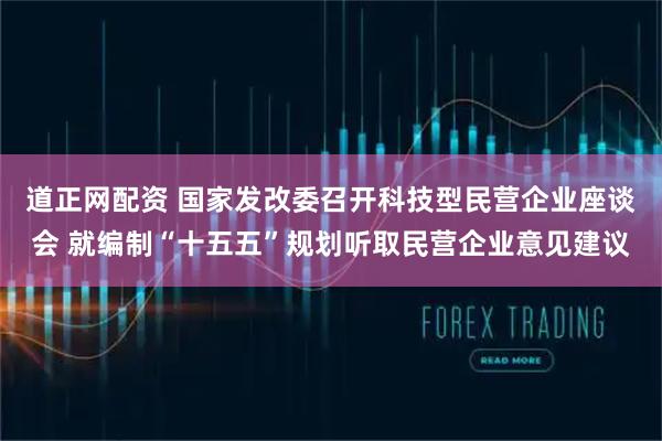 道正网配资 国家发改委召开科技型民营企业座谈会 就编制“十五五”规划听取民营企业意见建议